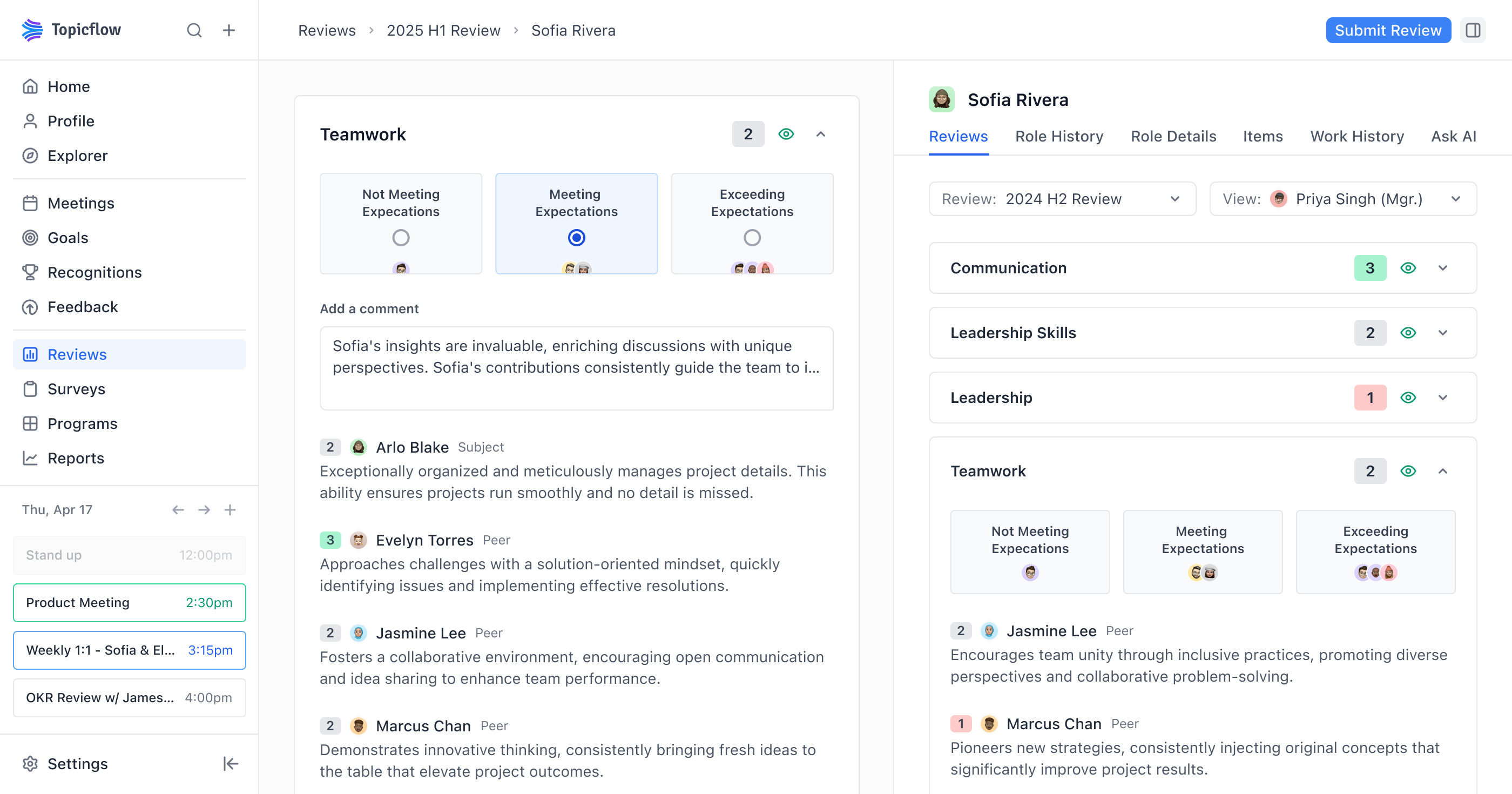Topicflow hero image showing the application interface